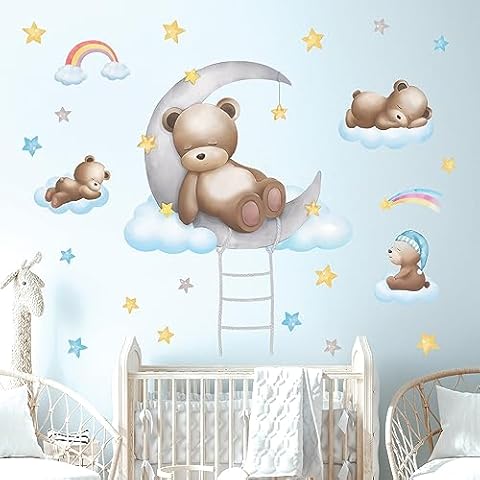 DECOWALL Sweet Dream Bear Wall Stickers Cover