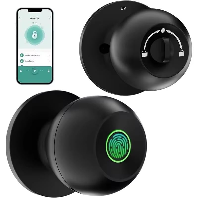 Serrure biométrique à empreintes digitales et contrôle application pour porte de chambre