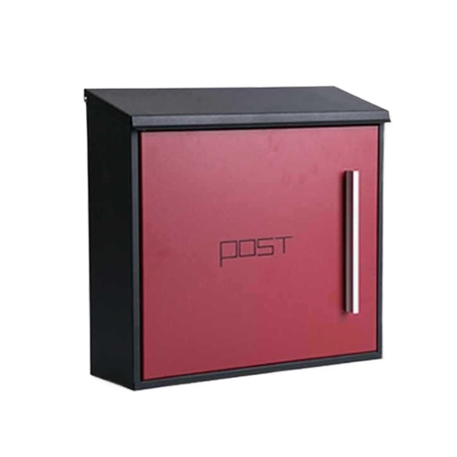 Letter Box Mailbox Wall Mount Letterboxes Letter Box Outdoor Suggestion Lockable Weatherproof Outside Postbox Outdoor(Rosso)