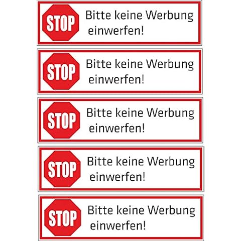 No Advertising Block White Letterbox Stickers Cover