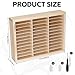 Wooden Cassette Tape Storage Rack 36 Slots Cassette Tape Display Frame Stand Holder Wall-Mounted Audio Mixtape Organizer Shelf for Audio Collections Accessory Playing Card Storage