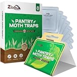 ZIDINA Pantry Moth Traps 8 Pack – Easy to Use, Long Lasting & Odour-Free - Effective for Dry Goods & Food Storage Areas in Cupboards, Pantries & Kitchen Cabinets