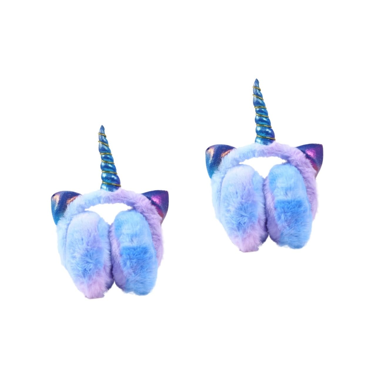 Orejeras infantiles de invierno para paseos navideños con diseño unicornio 8
