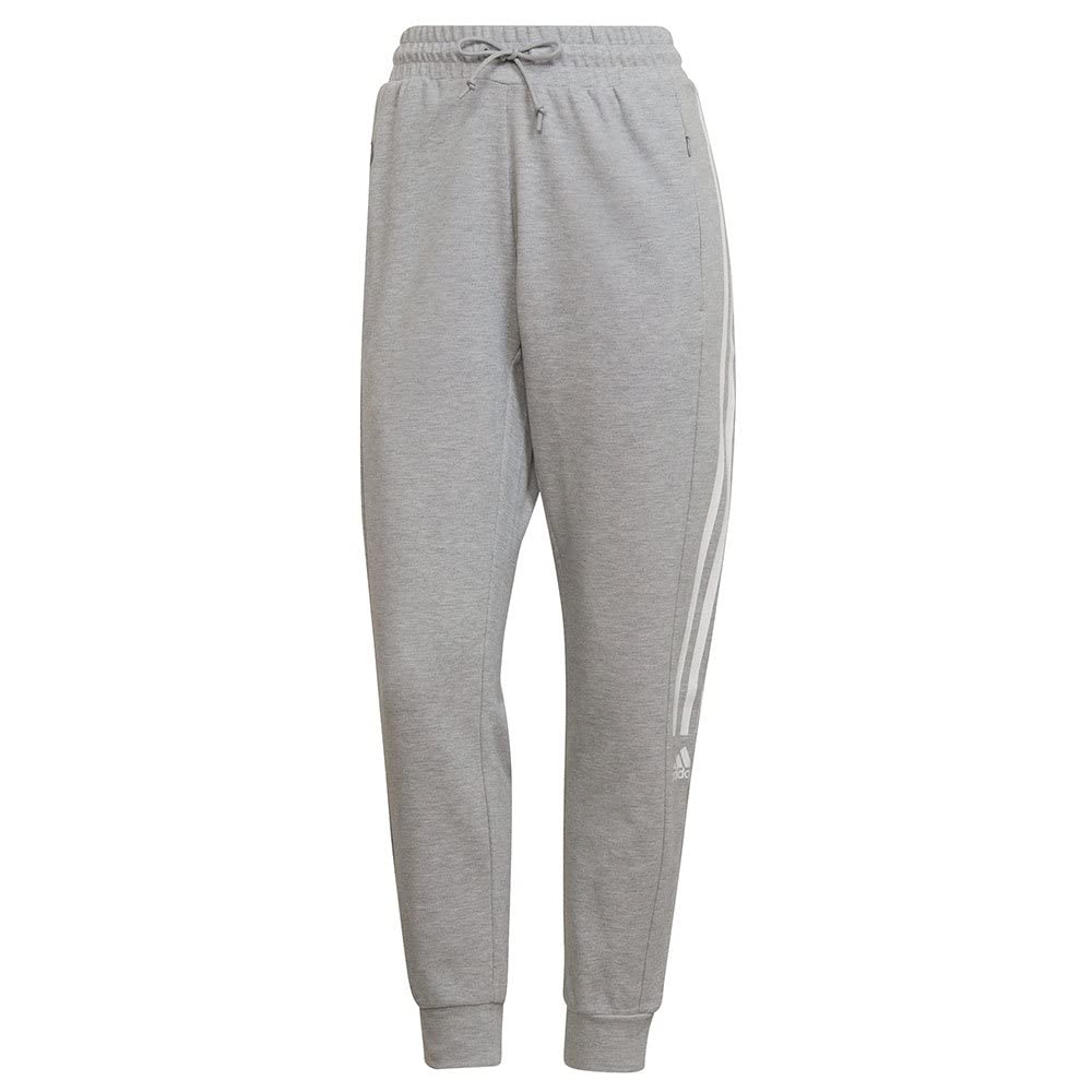 Adidas Women's Closed Hem Fleece Joggers - Medium Grey - 12 (M)