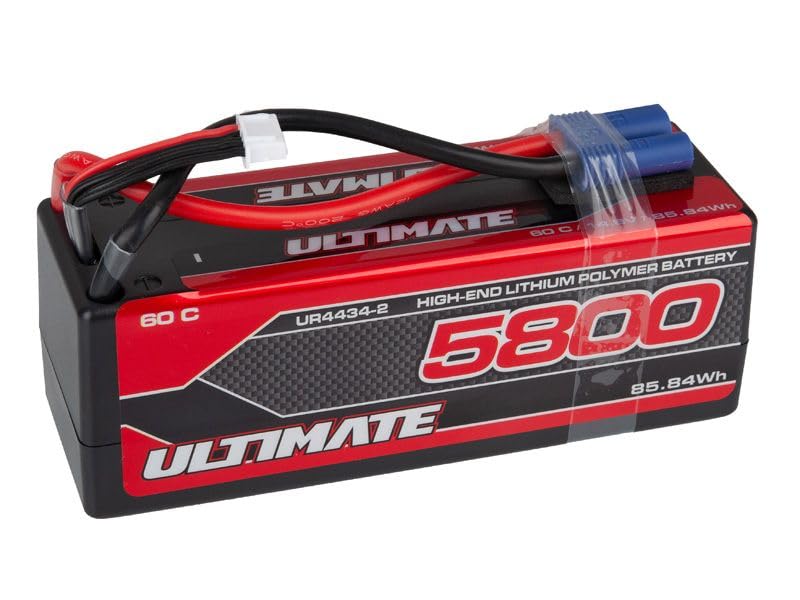 Ultimate RC LiPo Batería HV 14.8V 4S 5800mAh 60C EC5 Plug