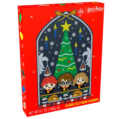 Harry Potter Jelly Belly Advent Calendar 2022, Large Countdown To Christmas Filled With Individual Packs Of Assorted Jelly Beans, 14.5 Inches, Multi #TOP2