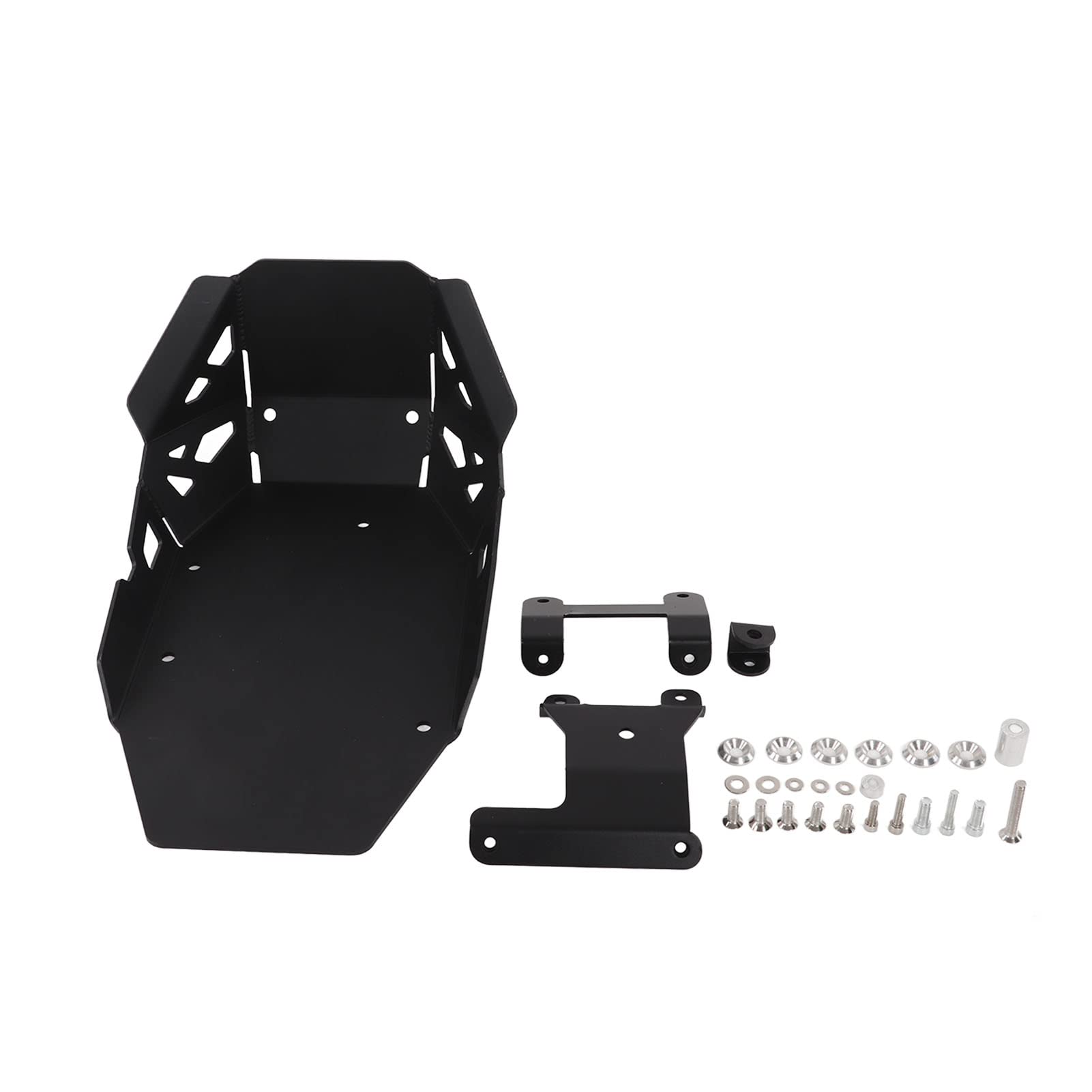 aqxreight Base Motore Moto Protezione Telaio Protezione Piastra Paramotore Acciaio Al Carbonio per 900 GT 2020+ (BLACK)