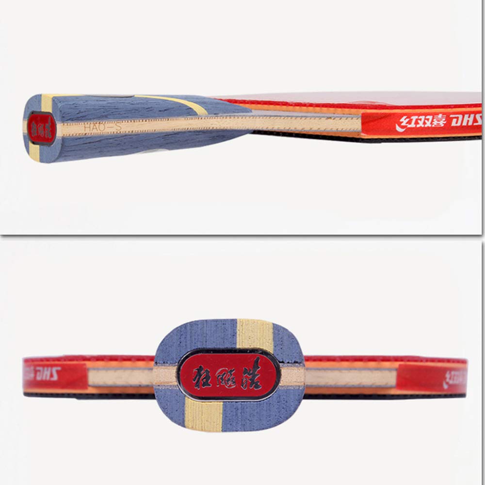 Racchetta da Ping-Pong, Mazza da Ping Pong Professionale, Racchetta Competizione con Custodia/Marrone/Manico Lungo(Blue,Long Handle)