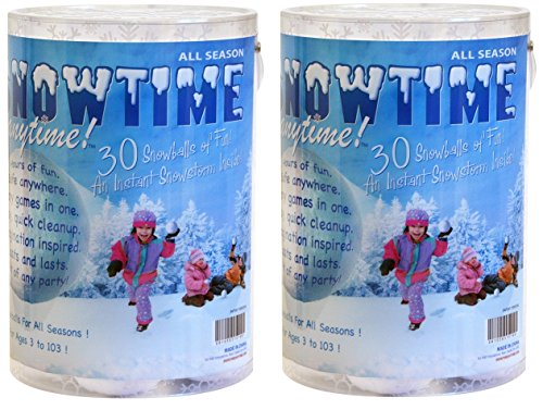 Snowtime Anytime Indoor Snowball Fight Snowballs, Set of 60