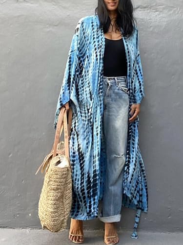 Image of Kaftan Dresses for Women Plus Size Summer Beach Dress with Print and Swim Cover Ups