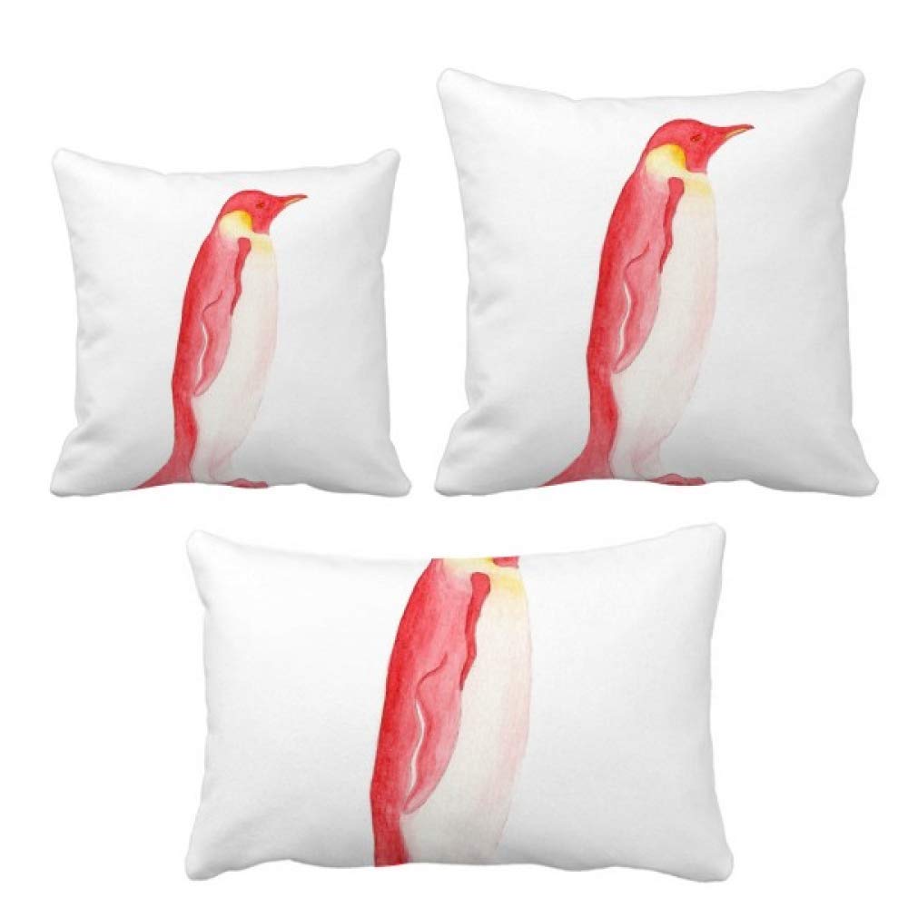 Coussin manchot empereur de l'UICN avec insert pour deco de canape de salon