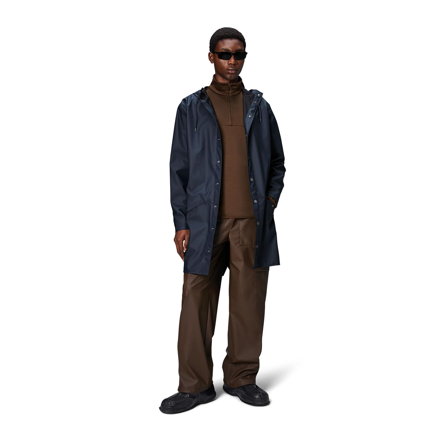 RAINS Long Jacket - Waterproof Jacket for Men and Women - Windproof Lightweight Coat Unisex, 2 Year Product Warranty