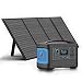 Produktbild Solargenerator, 540Wh Tragbare Powerstation mit 100W Solarpanel, 600WSpitzenleistung 1000W mobile Stromversorgung mit LCD Anzeige für Urlaub auf dem Campingplatz, Outdoor Abenteuer & Notfälle