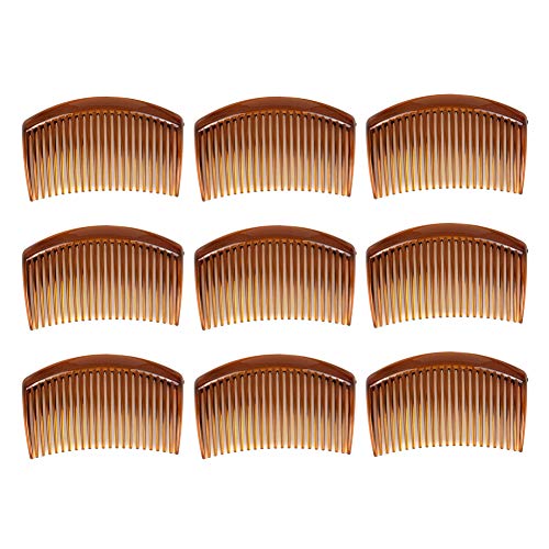 AUEAR, 12 Pcs French Twist Comb Side Plastic Teeth Hair Combs with 23 Teeth Comb Hairpin Clip Combs for Women Decorative