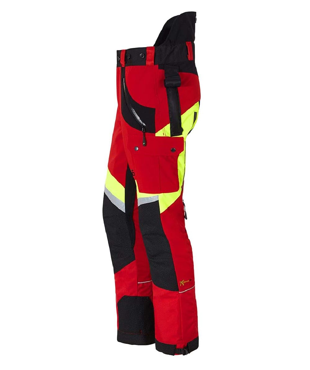 PSS Schnittschutzhose X-Treme Air Rot/Gelb Größe 56