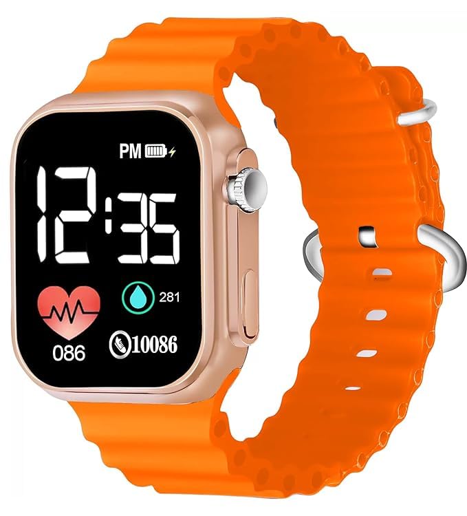 Market Heaven Digital Dial Ultra Design Full LED Time Display Silicone Only Digital Watch for Kids Watch for Boys and Girls (Not -Smart - Watch) (NYON) (Green) (B0D5VNFDTK) Amazon Price History, Amazon Price Tracker