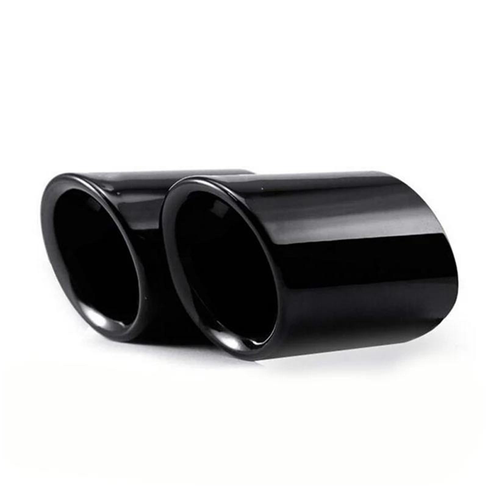 Dla BMW 2006-2010 E90 E92 325 Akcesoria Samochodowe 2 Szt Końcówka Rury Wydechowej Tylny Tłumik Samochodowy Tylny Tłumik Stylizacja Samochodu(Black with M)