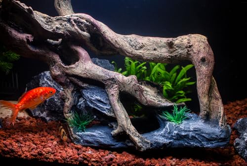 Image of Fish Tank Decorations Aquarium Decor Resin Artificial Tree Trunk Root (E)