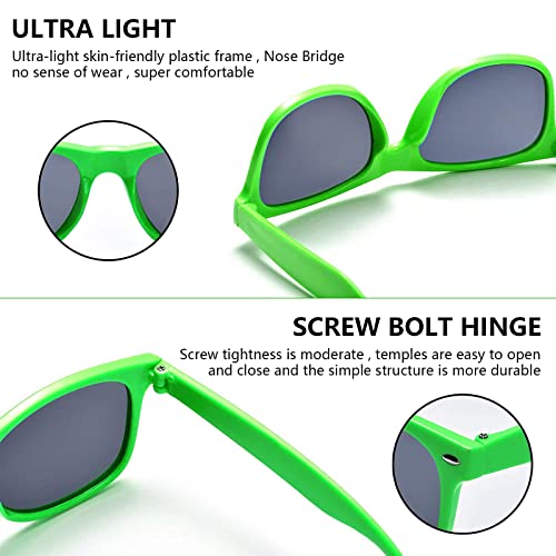 20 Pairs Bulk Sunglasses for Adult Retro 70s 90s Cheap Glasses for Party Supplies (Black)4