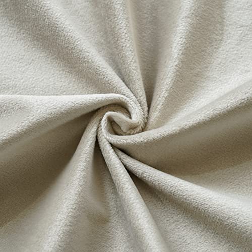 Sungeek Set of 4 Decorative Cushion Covers Solid Soft Velvet Pillow Covers with Invisible Zipper Square Throw Pillow Cases for Sofa Car Patio Bedroom Living Room 45x45cm Heart Wood Color - Image 4