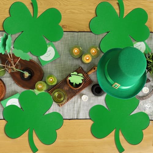 Trèfle vert set de table Remerry idéal pour un repas de la Saint-Patrick - 7