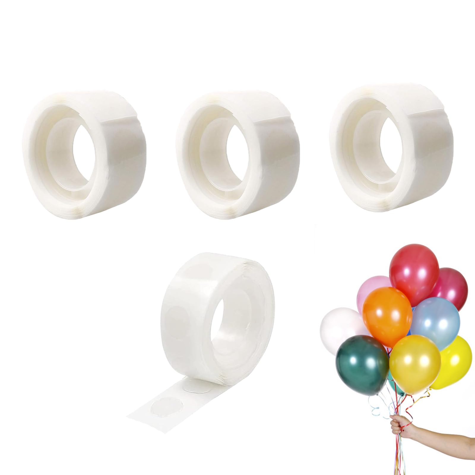 Senshuomy Balloon Sticky Dots,Double Sided Adhesive Dots Stickers Glue Points,Extra Strong Sticky Dots Double Sided for Birthday Party Wedding Christmas Decorations and DIY(400PCS)