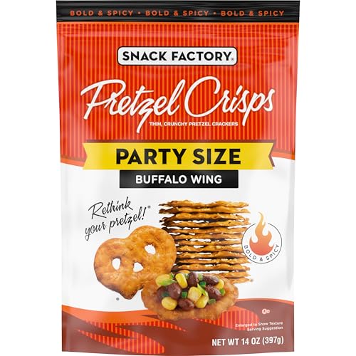 Snack Factory Pretzel Crisps Buffalo Wing Party Size 14 Oz