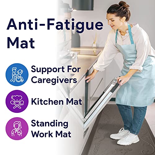 Beveled Edge Fall Mat for Elderly - Fall Prevention for Seniors - Bedside Safety Floor Mat - Elegantly Designed Brown Fall Pads for Elderly - 70" x 24" x 0.7" 5 Beveled Edge Fall Mat for Elderly - Fall Prevention for Seniors - Bedside Safety Floor Mat - Elegantly Designed Brown Fall Pads for Elderly - 70" x 24" x 0.7" - Image 6