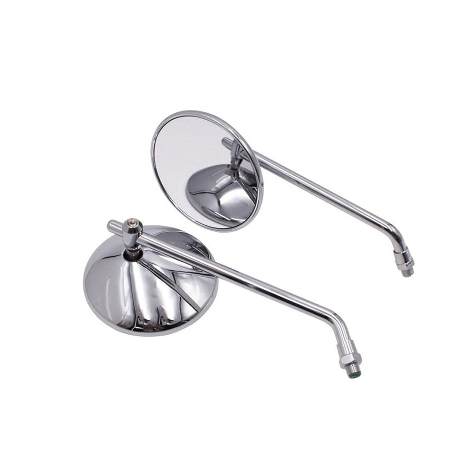 Specchietto retrovisore per Moto, per ATV, per Scooter, per Bici, 3,86" Specchietti retrovisori per Moto, 8/10 mm, cromati, retrovisori per Manubrio, specchietti retrovisori per Bici