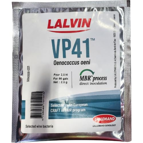 Hobby Homebrew Lalvin VP41 DRY MALOLACTIC BACTERIA Viniflora Oenos Wine Fermentation Treatment Bacteria (Treats 66 gal)
