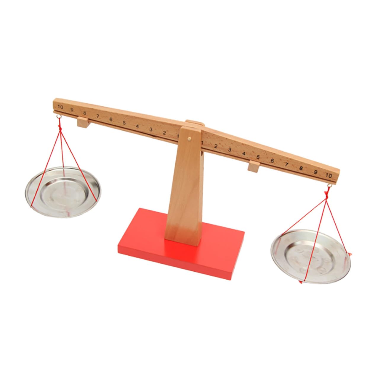 Balanza de Madera Aritmética para Niños, Juguete Matemático Educativo