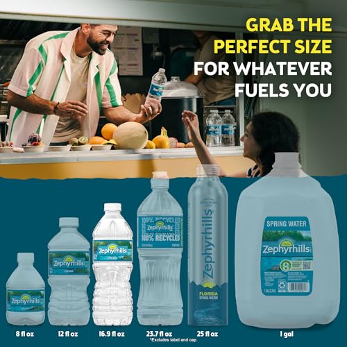 Image of Zephyrhills Florida Spring Bottled Water - 24 Pack, 16.9 Fl Oz