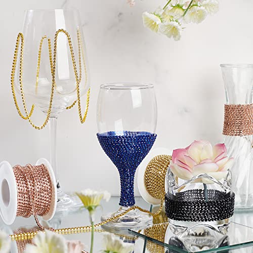 GORGECRAFT 10 Yards 2.5mm Rhinestone Chain Sparkling Crystal Rhinestone Close Claw Chain Trim for DIY Sewing Crafts Jewellery Beading Making Accessories Wedding Decoration - Image 4