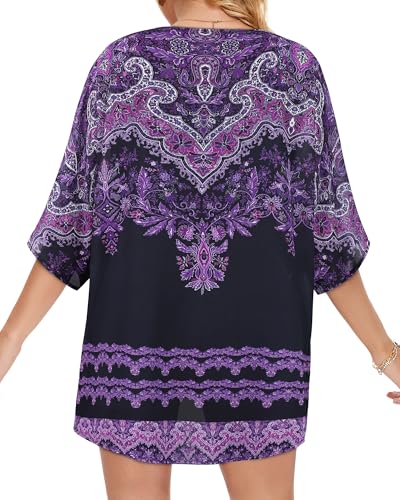 Image of Swimsuit Coverups for Women Sarong Beach Bikini Wrap Sheer Short Skirt Chiffon Scarf for Swimwear