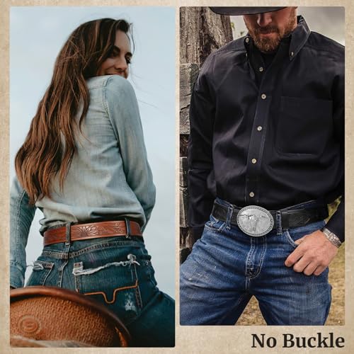 Western Genuine Leather Belt Strap – No Buckle, Cowboy or Cowgirl Style2