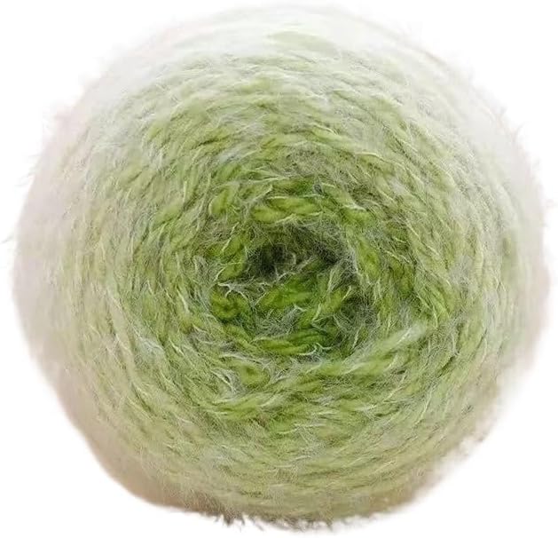 200g Long Plush Yarn for DIY Gradient Bouquet - Soft Gradient Blanket Yarn for Handmade Crafts(Sprout)