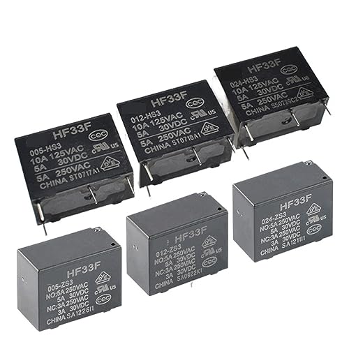 Relais HF33F-012-HS3 JZC-33F 4Pin 5A 250VAC composant électronique PCB 5pcs