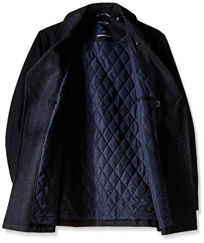 Image of Nautica Men's Wool Blend Peacoat - Double-Breasted Winter Coat, Regular, Big & Tall Sizes