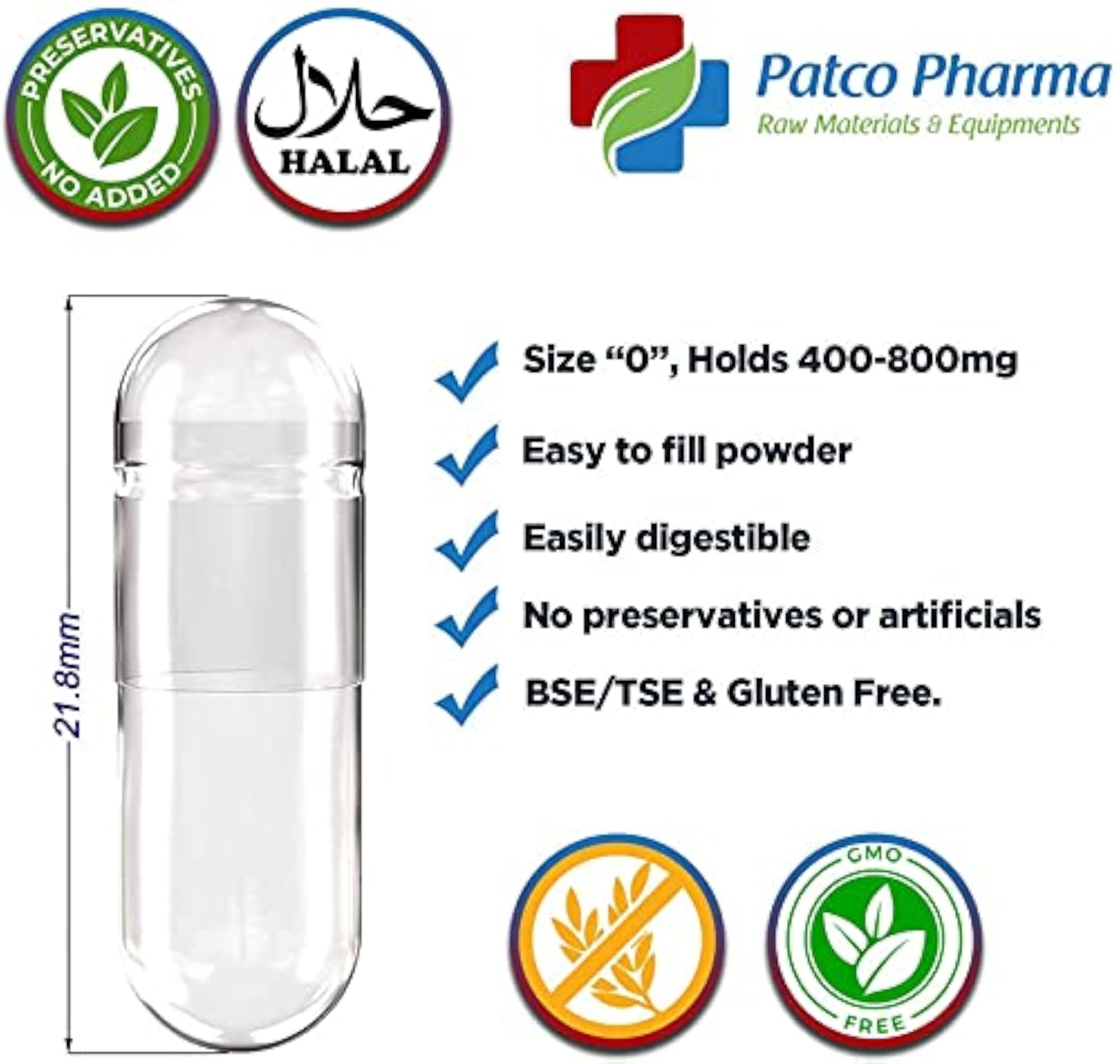 Size 0 Red Empty Gelatin Pill Capsule, Pack of 1000
