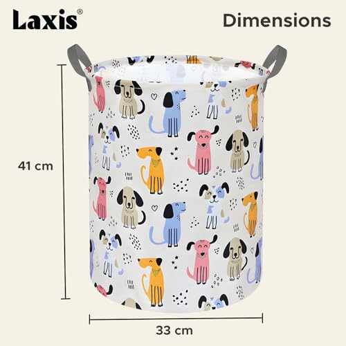 Image of LAXIS Laundry Basket, Heavy Duty Laundry Basket, Clothes Storage Basket for Blankets, Laundry Room Organizing, Bedroom, Large Dirty Clothes Bag for Dorm, Apartment