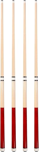 Juego de palos de billar profesionales de 58 pulgadas, 2 piezas de madera de abedul con tacto suave y equilibrado, diseñado para salas de juegos y