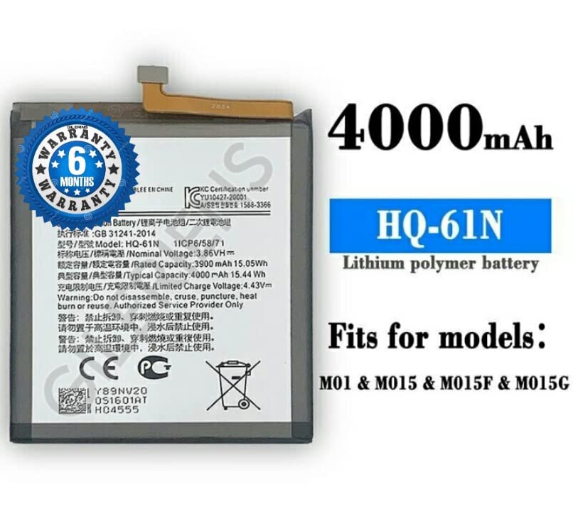 Image of Original HQ-61N Battery for Samsung Galaxy M01 SM-M015G, SM-M015F, SM-M015G /DS, SM-M015F /DS Battery with 6 Month Warranty*** (Q23)