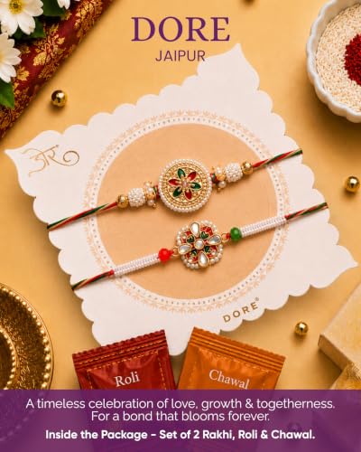 Image of HyperFoods Rakhi Gift Hamper for Brother A Grand Celebration Box Rakhi with Kaju Katli, Chocolate, Wafer Rolls, Nuts & Date Bar,Cookies, cheese cracker snacks Dragees Sweets Gift Pack Chocolate Gift Pack