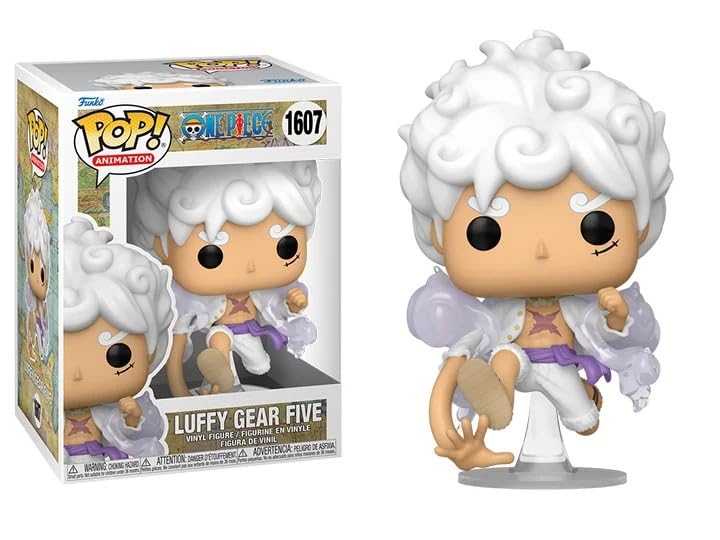 FunkoPop Luffy Gear Five + Protector: One Piece Pop! Animation Vinyl Figure (Gift Set Bundled with ToyBop Brand Box Protector Collector Case)