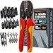 Produktbild BAURIX® Solar Crimpzange Set mit 12x Solar Stecker [2,5-6mm²] I Solar Crimpzange Solar PV Kabel, Solarstecker Steck-Verbinder, Solar Kabel, PV Solar Stecker I Solar Werkzeug, Crimpzangen, Solar Zange