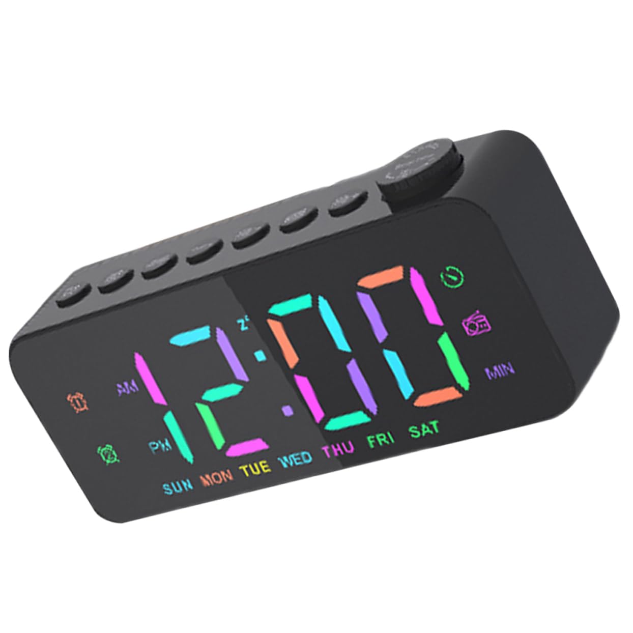 BESTonZON Digital Wecker Für Schlafzimmer Mit Led-anzeige Und Großem Display USB-ladefunktion Modernes Design Kompakt Und Leicht Für Wohnzimmer Küche Und Bürogebrauch