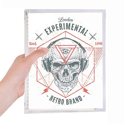 Carnet de tatouage indien squelette rechargeable journal spirale