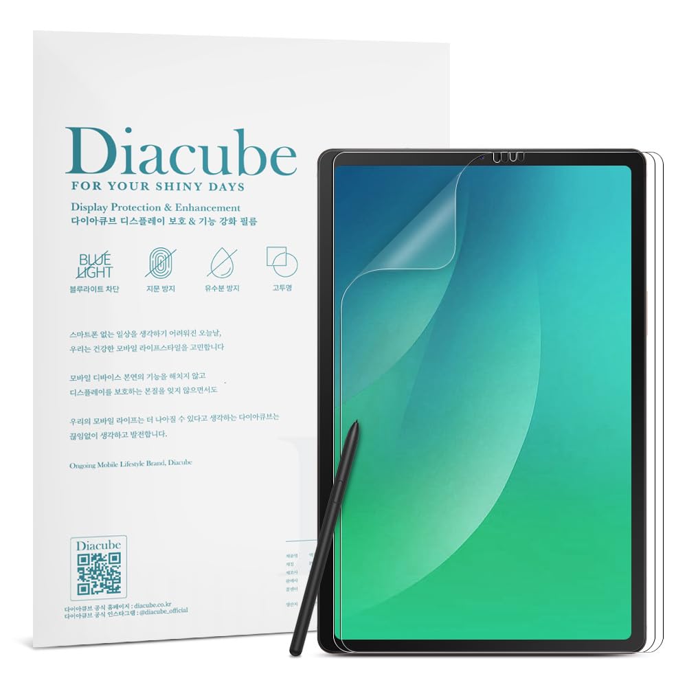 2er-Pack blendfreie Displayschutzfolie mit Blaulichtfilter für Samsung Galaxy Tab S9/S8/S7 11 Zoll, blendfreie matte PET-Folie, Anti-Fingerabdruck, hohe Berührungsempfindlichkeit, einfache