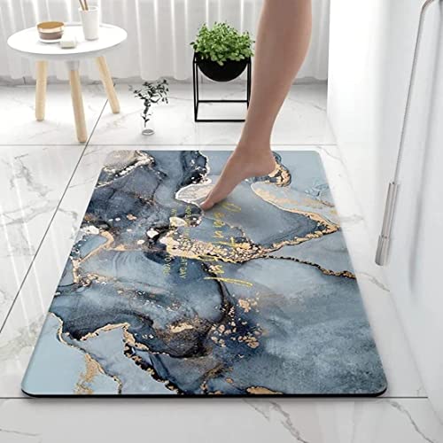 Image of SKVM Memory Foam Water Absorbent Rectangular Shape Mat for Bathroom Kitchen Floor Door Entrance Anti Slip Foot Skid Shower mat (Design 3)