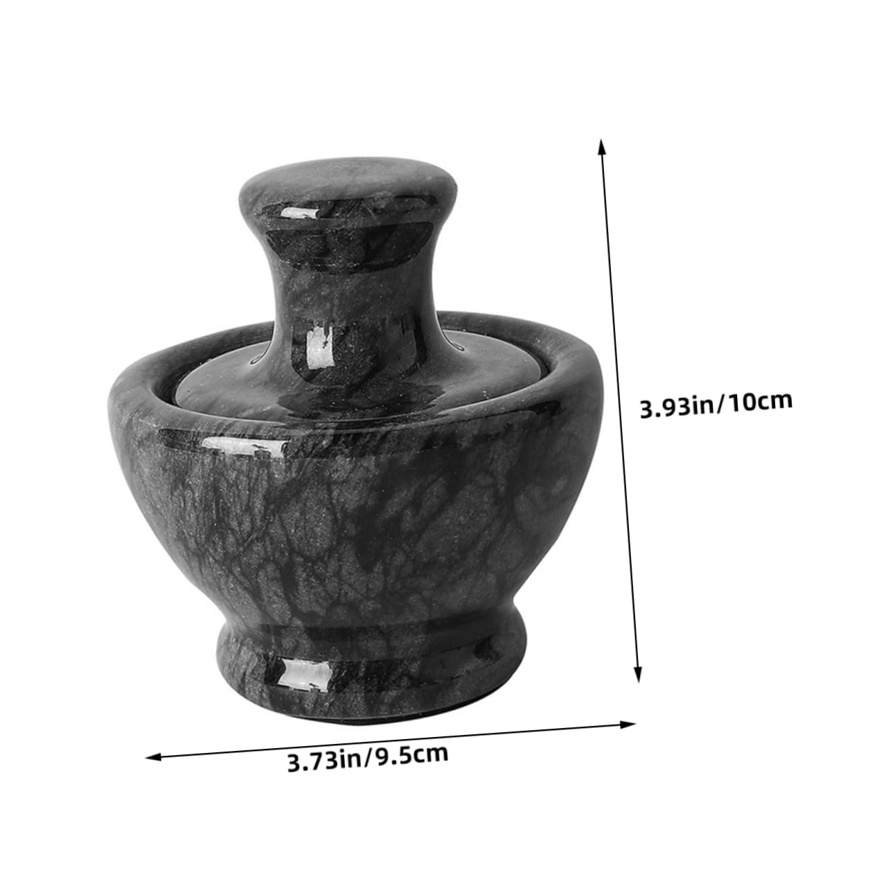 COLLBATH Olla De Triturar De Mármol Juego De Mortero Para Cocina y Restaurante Fácil De Usar